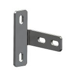 Set wall plate corner bracket with mounting material, galvanized