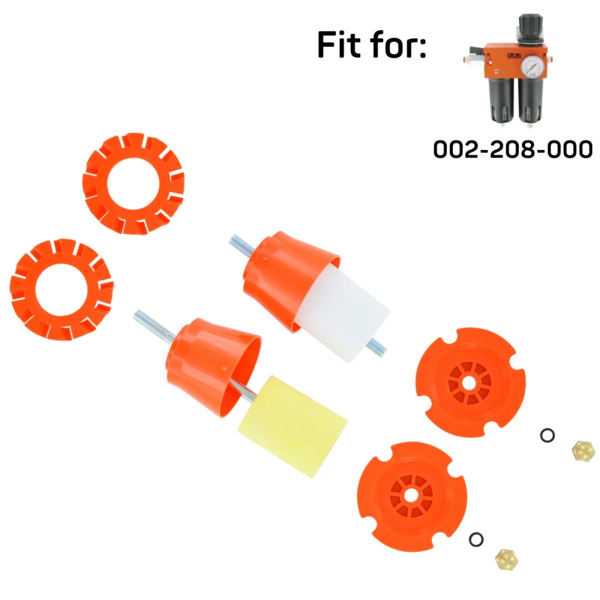 Filterset (2 stuks) FP 1/2 voor drukregelaar 2208